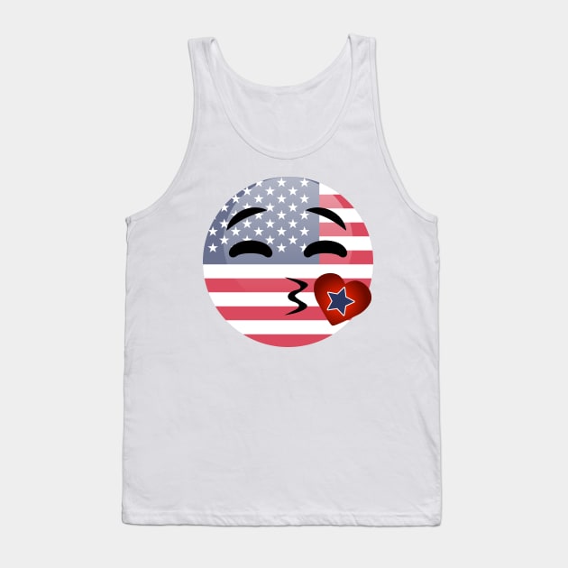 Funny Emoji 4th Of July For Girls Boys Tank Top by chrizy1688